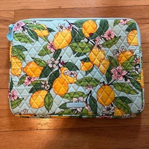 Lemon print laptop sleeve
